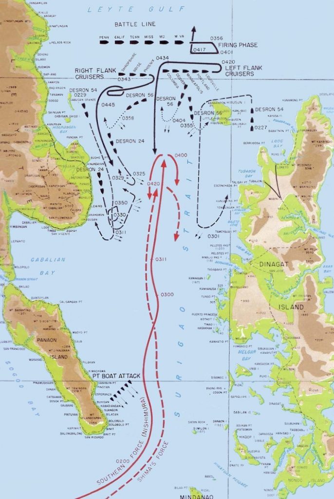 历史上的今天:73年前,1944年10月25日美日苏里高海峡海战